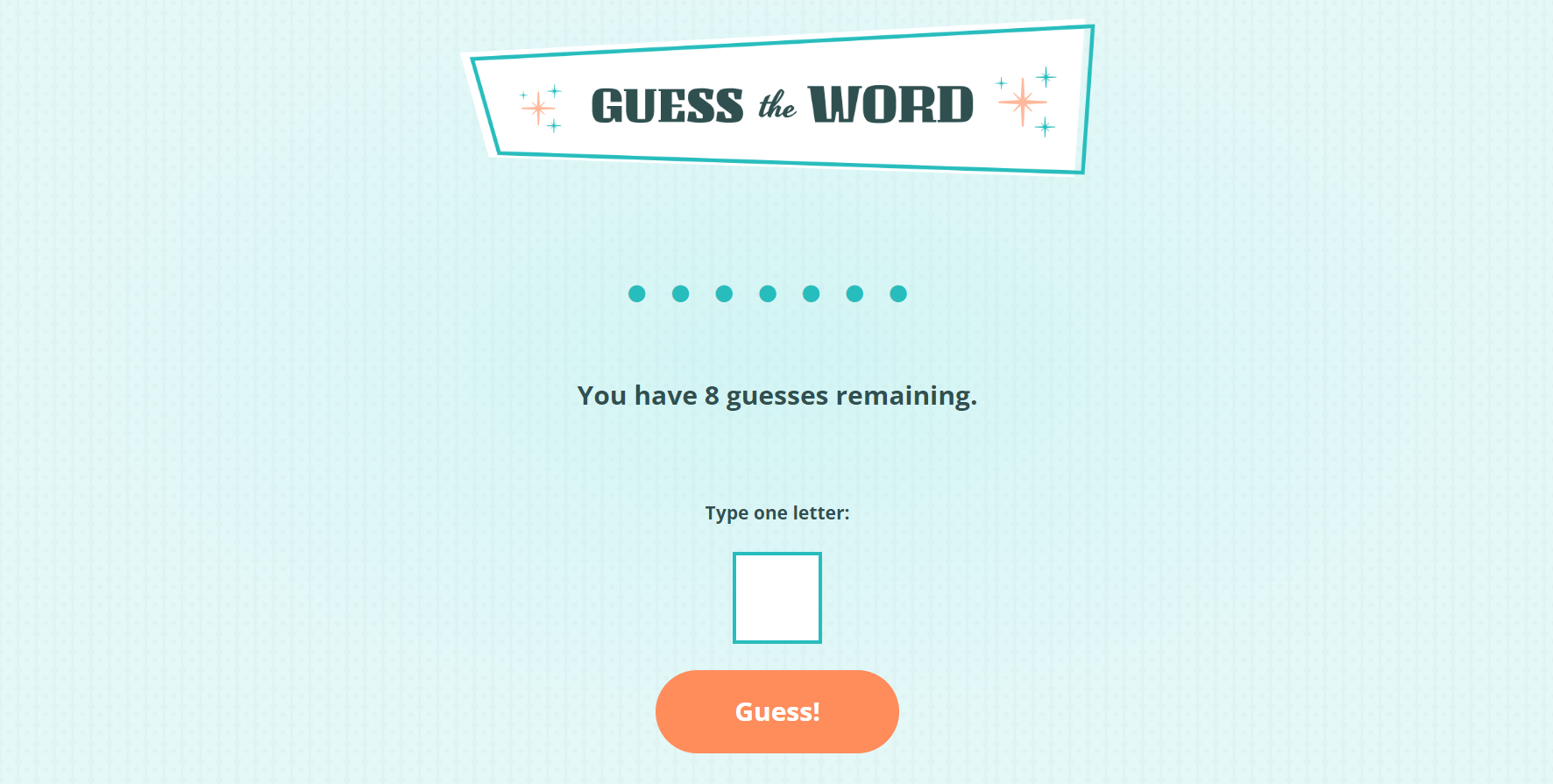 guess the word game screenshot