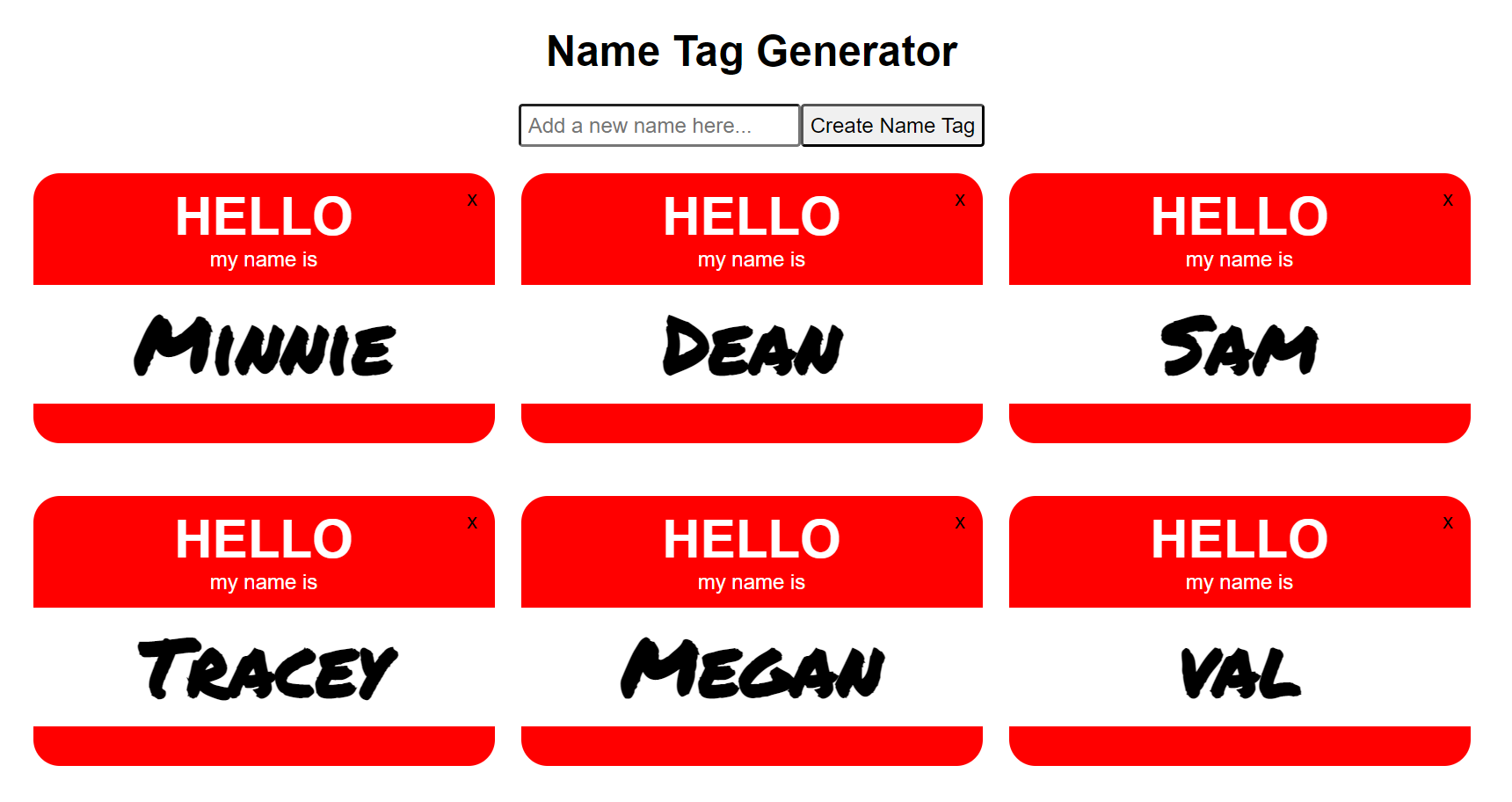 name tag generator screenshot